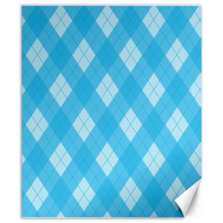 Plaid pattern Canvas 8  x 10 