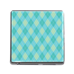 Plaid Pattern Memory Card Reader (square) by Valentinaart