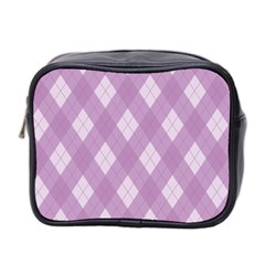 Plaid Pattern Mini Toiletries Bag 2-side