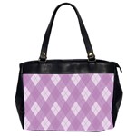 Plaid pattern Office Handbags (2 Sides)  Front