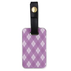 Plaid Pattern Luggage Tags (one Side)  by Valentinaart