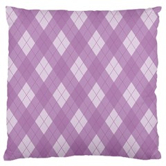 Plaid Pattern Standard Flano Cushion Case (one Side) by Valentinaart