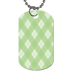 Plaid Pattern Dog Tag (one Side) by Valentinaart