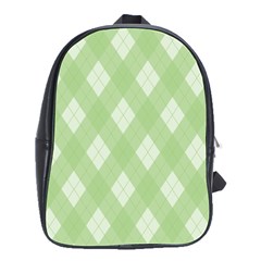 Plaid Pattern School Bags(large)  by Valentinaart