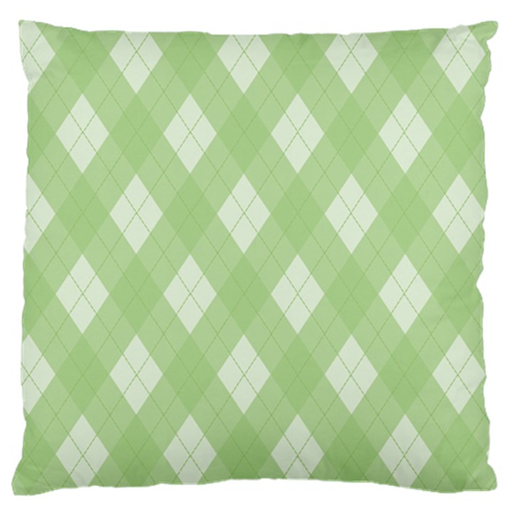 Plaid pattern Large Flano Cushion Case (Two Sides)