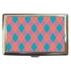 Plaid Pattern Cigarette Money Cases by Valentinaart