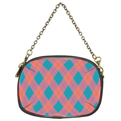 Plaid Pattern Chain Purses (one Side)  by Valentinaart