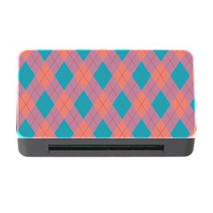 Plaid Pattern Memory Card Reader With Cf by Valentinaart