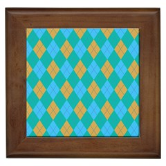 Plaid Pattern Framed Tiles by Valentinaart