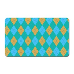 Plaid Pattern Magnet (rectangular) by Valentinaart