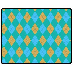 Plaid Pattern Double Sided Fleece Blanket (medium)  by Valentinaart