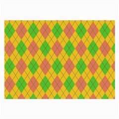 Plaid Pattern Large Glasses Cloth