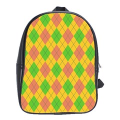 Plaid Pattern School Bags(large)  by Valentinaart