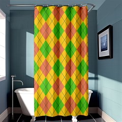 Plaid Pattern Shower Curtain 36  X 72  (stall)  by Valentinaart