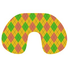 Plaid Pattern Travel Neck Pillows by Valentinaart