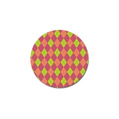 Plaid Pattern Golf Ball Marker by Valentinaart