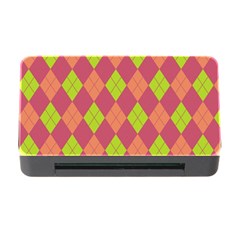 Plaid Pattern Memory Card Reader With Cf by Valentinaart