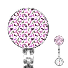 Pattern Stainless Steel Nurses Watch by Valentinaart