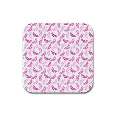 Pattern Rubber Square Coaster (4 Pack)  by Valentinaart