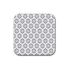 Pattern Rubber Coaster (square)  by Valentinaart