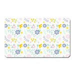 Vintage Spring Flower Pattern  Magnet (Rectangular) Front