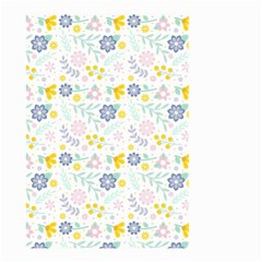 Vintage Spring Flower Pattern  Small Garden Flag (two Sides)