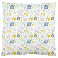 Vintage Spring Flower Pattern  Large Cushion Case (one Side) by TastefulDesigns