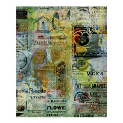 Old Newspaper And Gold Acryl Painting Collage Shower Curtain 60  X 72  (medium)  by EDDArt