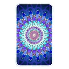 Power Flower Mandala   Blue Cyan Violet Memory Card Reader by EDDArt