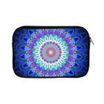 Power Flower Mandala   Blue Cyan Violet Apple iPad Mini Zipper Cases Front