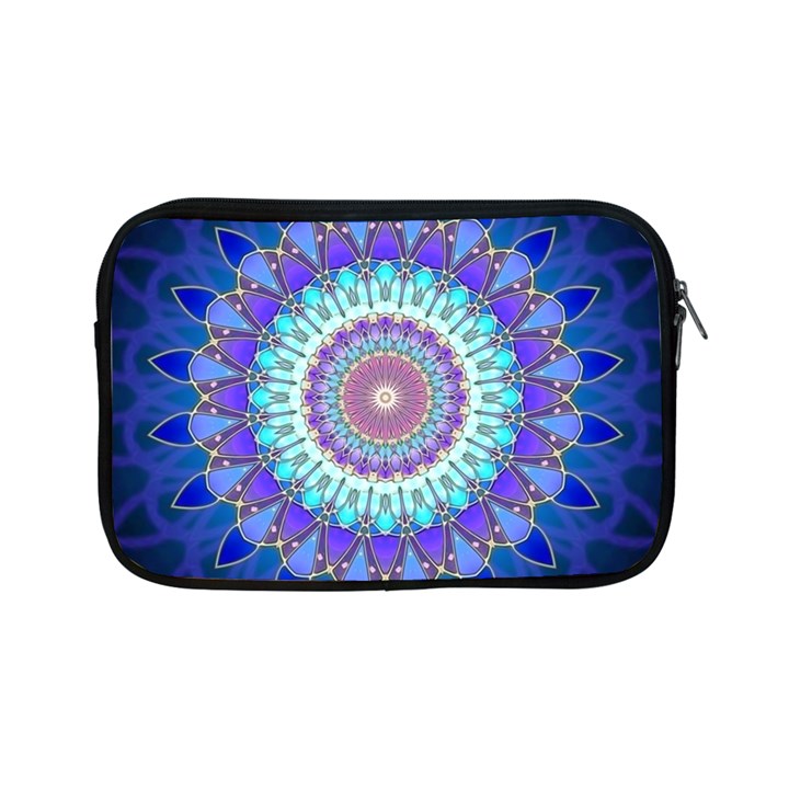 Power Flower Mandala   Blue Cyan Violet Apple iPad Mini Zipper Cases