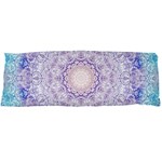 India Mehndi Style Mandala   Cyan Lilac Body Pillow Case Dakimakura (Two Sides) Back