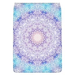 India Mehndi Style Mandala   Cyan Lilac Flap Covers (l)  by EDDArt