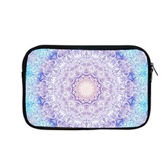 India Mehndi Style Mandala   Cyan Lilac Apple Macbook Pro 13  Zipper Case by EDDArt