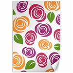 Colorful Seamless Floral Flowers Pattern Wallpaper Background Canvas 24  x 36  23.35 x34.74  Canvas - 1