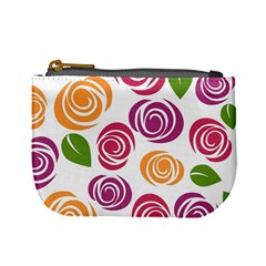 Colorful Seamless Floral Flowers Pattern Wallpaper Background Mini Coin Purses by Amaryn4rt