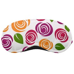 Colorful Seamless Floral Flowers Pattern Wallpaper Background Sleeping Masks by Amaryn4rt