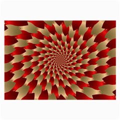 Fractal Red Petal Spiral Large Glasses Cloth by Amaryn4rt