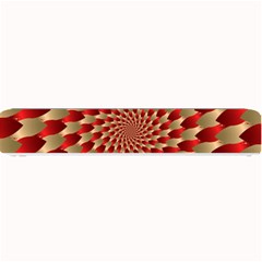 Fractal Red Petal Spiral Small Bar Mats by Amaryn4rt