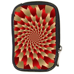 Fractal Red Petal Spiral Compact Camera Cases by Amaryn4rt