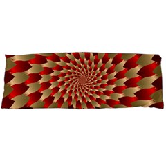 Fractal Red Petal Spiral Body Pillow Case (dakimakura) by Amaryn4rt