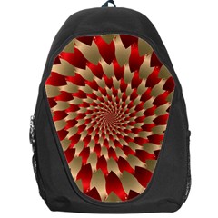 Fractal Red Petal Spiral Backpack Bag by Amaryn4rt