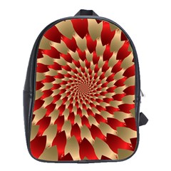 Fractal Red Petal Spiral School Bags (xl)  by Amaryn4rt