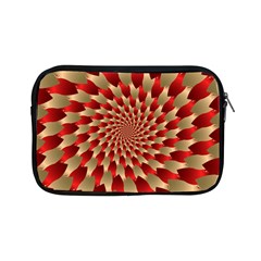 Fractal Red Petal Spiral Apple Ipad Mini Zipper Cases by Amaryn4rt