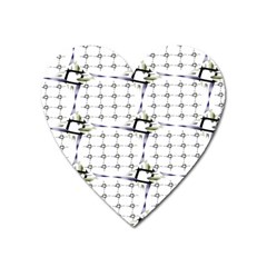 Fractal Design Pattern Heart Magnet by Amaryn4rt