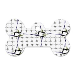 Fractal Design Pattern Dog Tag Bone (one Side) by Amaryn4rt