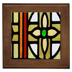 A Detail Of A Stained Glass Window Framed Tiles by Amaryn4rt