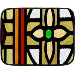 A Detail Of A Stained Glass Window Fleece Blanket (mini) by Amaryn4rt