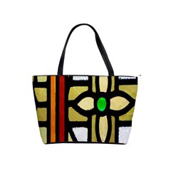 A Detail Of A Stained Glass Window Shoulder Handbags by Amaryn4rt