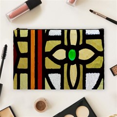 A Detail Of A Stained Glass Window Cosmetic Bag (large)  by Amaryn4rt